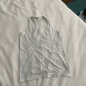 Lululemon White racer back swiftly tech tank top